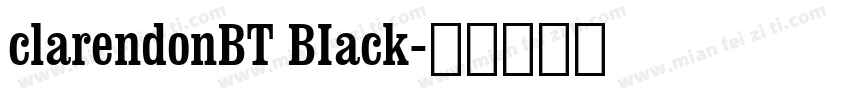 clarendonBT BIack字体转换